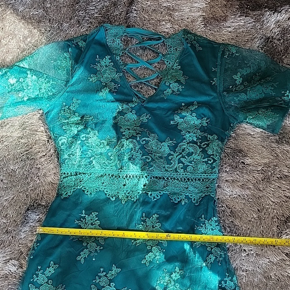 NWT Southern Fried Chics "Swept Away Dress" in Peacock - Large - Picture 8 of 9